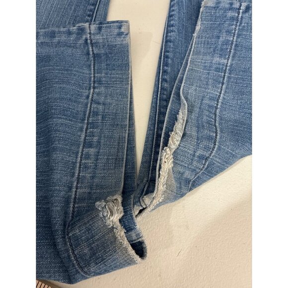 Old Navy Jeans Womens Size 16 Regular The Diva Wide-Leg Light Wash Denim Braided - Picture 12 of 13